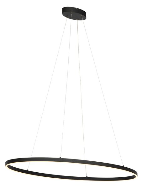 Design lógólámpa fekete ovális, beépített LED-del, 3 fokozatban szabályozható - Ovallo