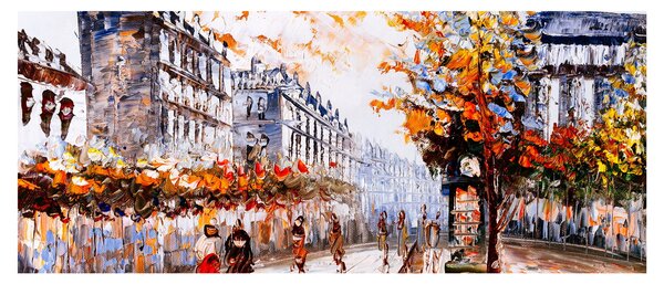 Kép - Városi élet (120x50 cm)