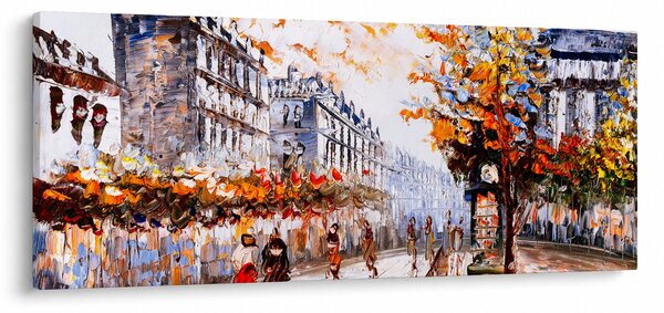 Kép - Városi élet (120x50 cm)