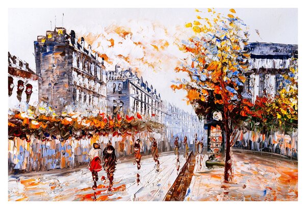 Kép - Városi élet (90x60 cm)