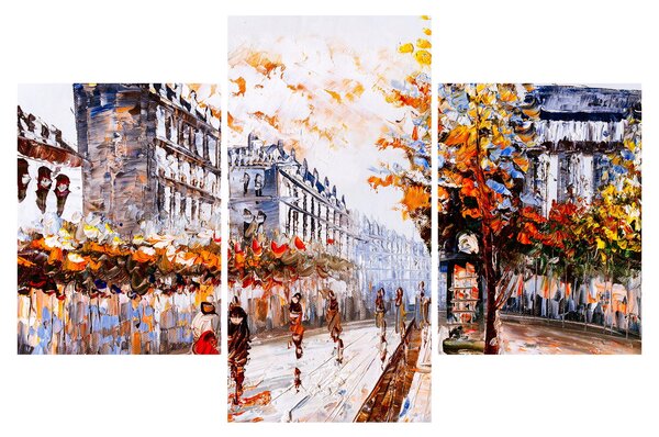 Kép - Városi élet (90x60 cm)