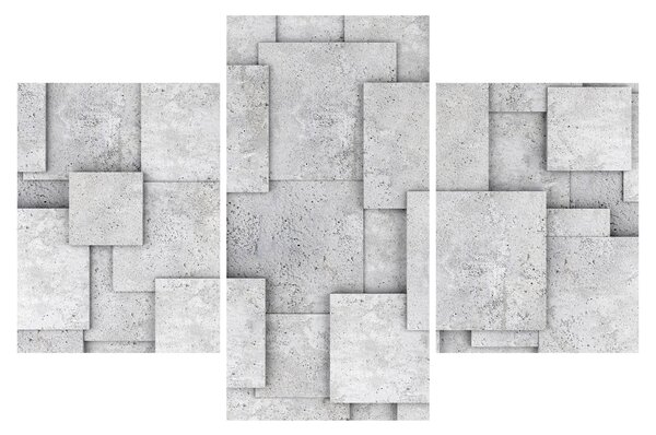 Kép - Betoncsempék absztrakciója (90x60 cm)