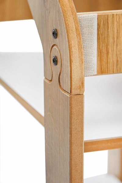Hanah Home Multi Purpose Shelf Natural White Yellow Multipurpose Shelves 4 - Natural, White, Yellow