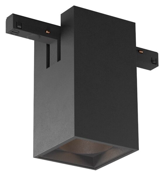 XTEN négyzetes mennyezeti LED lámpa, fekete, 10 W, 5,5 cm, 3000 K