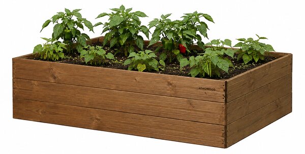 ATMOWOOD Thermowood magaságyás 140 × 80 × 35 cm