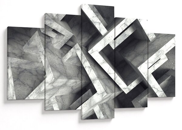 Absztrakt kép kocka (150x105 cm)