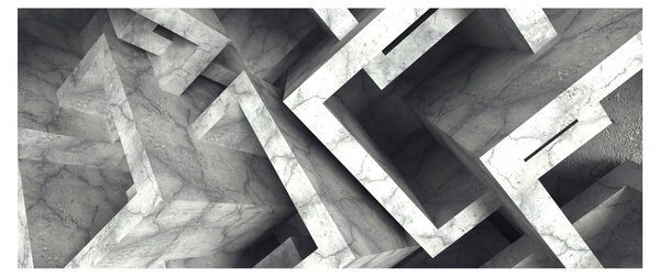 Absztrakt kép kocka (120x50 cm)
