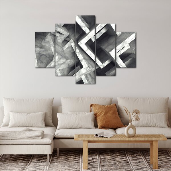 Absztrakt kép kocka (150x105 cm)