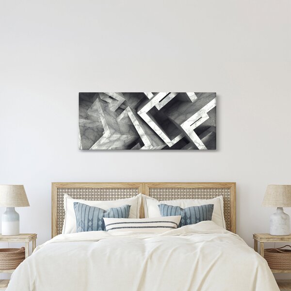 Absztrakt kép kocka (120x50 cm)