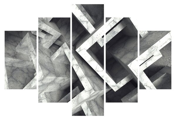Absztrakt kép kocka (150x105 cm)