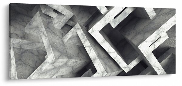 Absztrakt kép kocka (120x50 cm)
