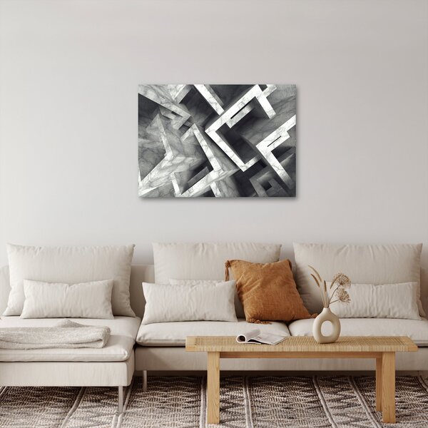 Absztrakt kép kocka (70x50 cm)