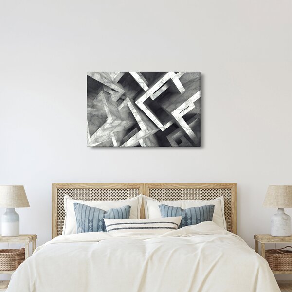Absztrakt kép kocka (90x60 cm)