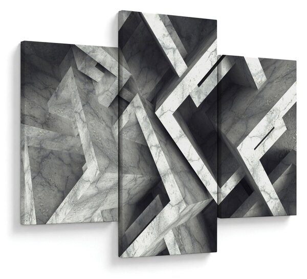 Absztrakt kép kocka (90x60 cm)