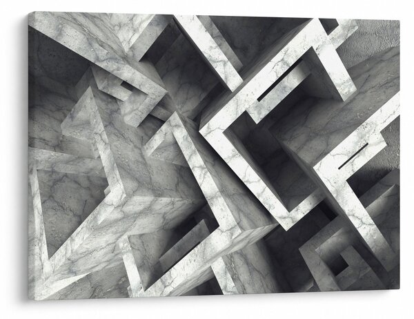 Absztrakt kép kocka (70x50 cm)