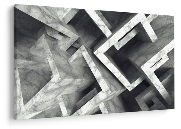 Absztrakt kép kocka (90x60 cm)