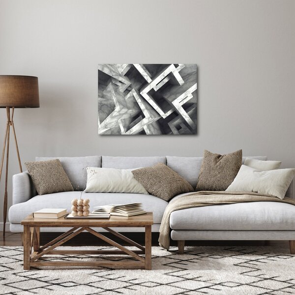 Absztrakt kép kocka (70x50 cm)