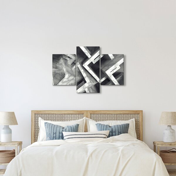 Absztrakt kép kocka (90x60 cm)