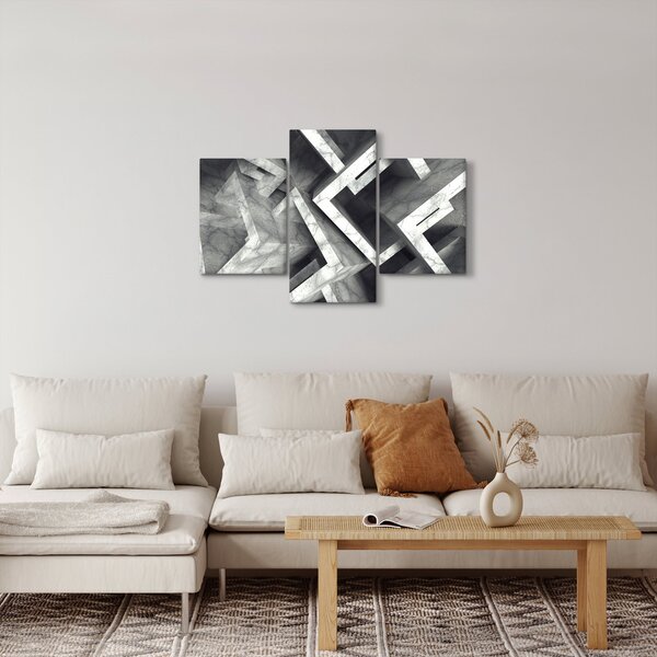 Absztrakt kép kocka (90x60 cm)