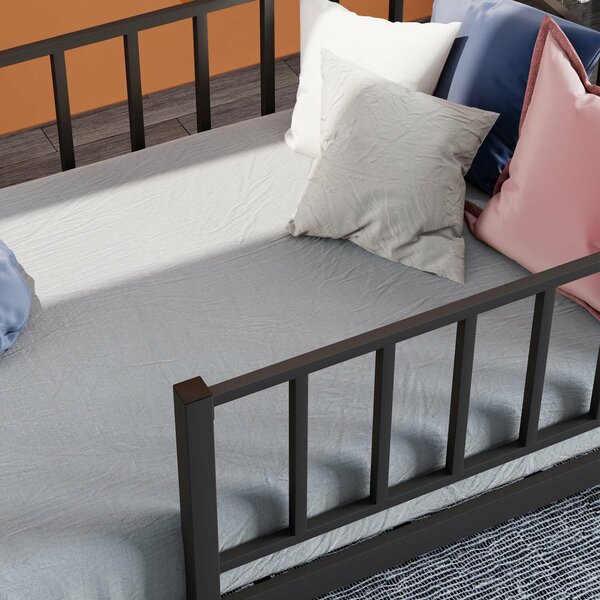 Hanah Home Baby Bedstead Black Montessori - Black 90x190