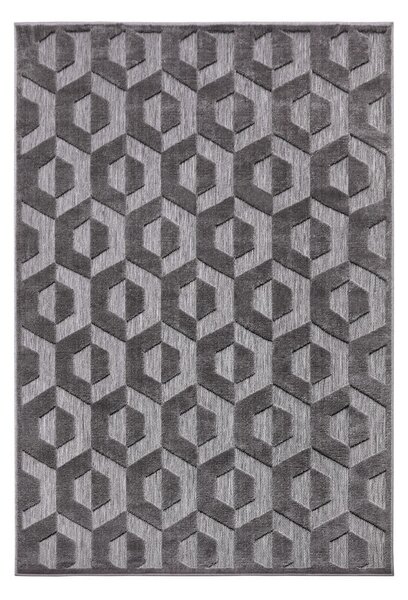 Antracitszürke szőnyeg 160x235 cm Iconic Hexa – Hanse Home