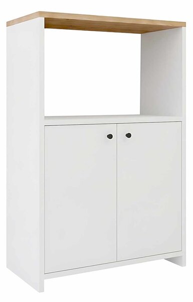 Hanah Home Többfunkciós szekrény Natúr Fehér Vrn1-Sw