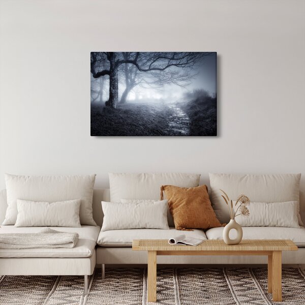 Kép - Út a ködben (90x60 cm)