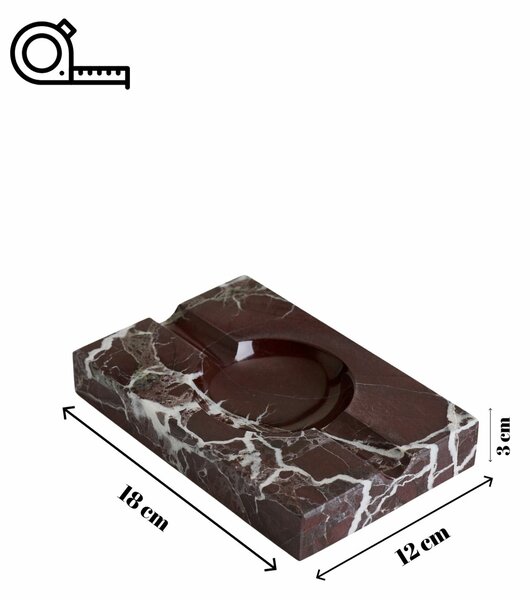 Aberto Design Hamutartó, Téglalap alakú, Burgundy Rosso Levanto, Bordó