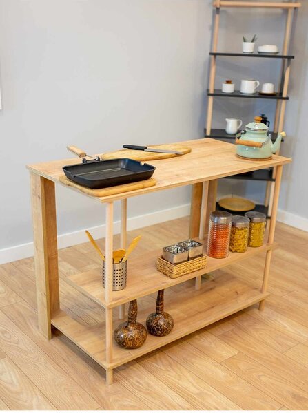 Hanah Home Kitchen Island Sapphire Oak Peka-0018 - Sapphire Oak