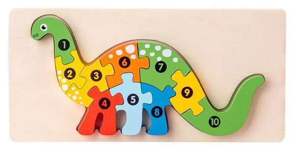 3D-s Montessori fa puzzle játék