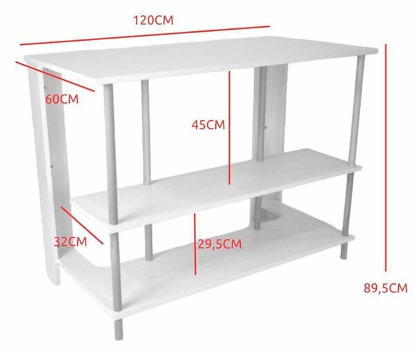 Hanah Home Kitchen Island Sapphire Oak Peka-0018 - Sapphire Oak