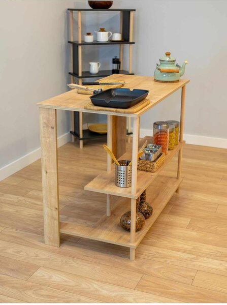 Hanah Home Kitchen Island Sapphire Oak Peka-0018 - Sapphire Oak