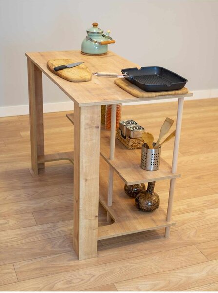 Hanah Home Kitchen Island Sapphire Oak Peka-0018 - Sapphire Oak