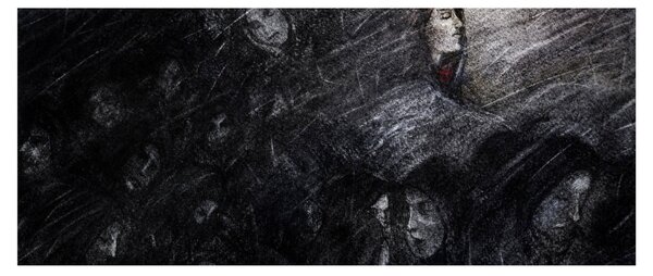 Kép - Szomorúság és lemondás (120x50 cm)