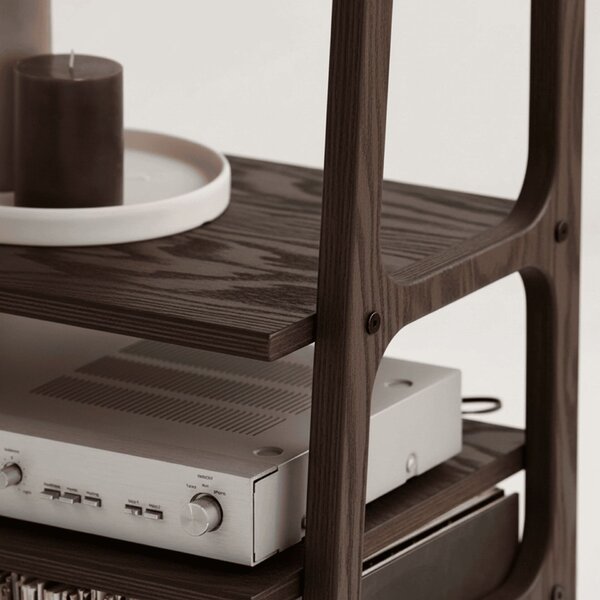 Hanah Home Record Player Stand Walnut CPT4847-50
