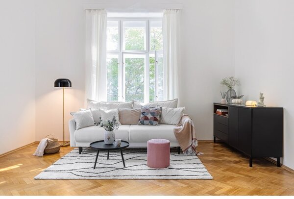 Fehér-fekete szőnyeg 120x180 cm Routa – Universal