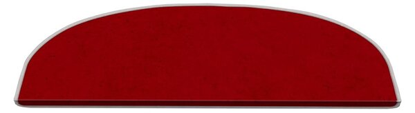 Piros lépcsőszőnyeg szett 16 db-os 20x65 cm Plain Color – Vitaus