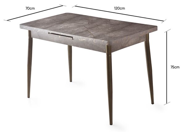 Hanah Home Extendable Dining Table Mink Ay - 1181