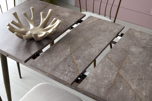 Hanah Home Extendable Dining Table Mink Ay - 1181