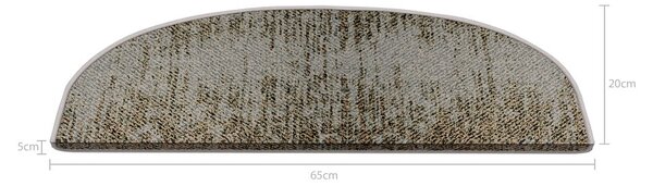 Lépcsőszőnyeg szett 16 db-os 20x65 cm Horizon – Vitaus