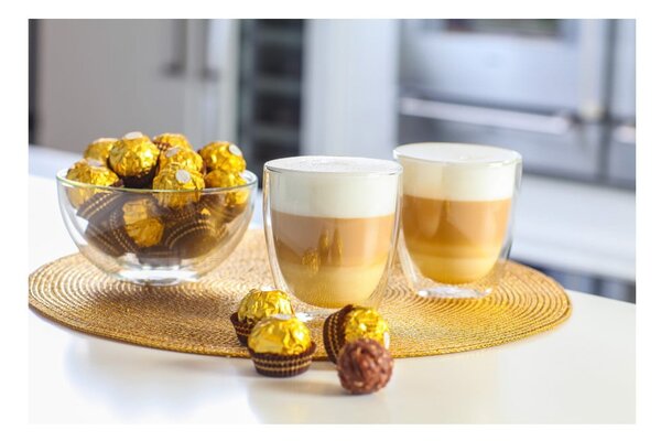 Üveg duplafalú bögre szett lattéhoz 2 db-os 320 ml Amo – Vialli Design