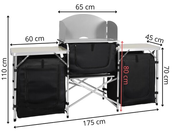 Cs0181 grill hordozható asztal