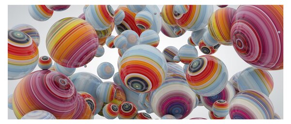 Festett gömbök képe (120x50 cm)