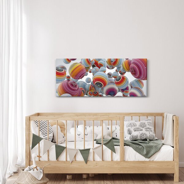 Festett gömbök képe (120x50 cm)