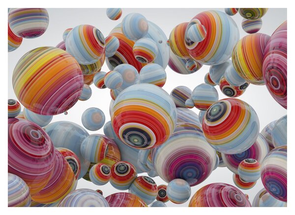 Festett gömbök képe (70x50 cm)