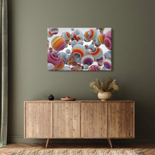 Festett gömbök képe (90x60 cm)