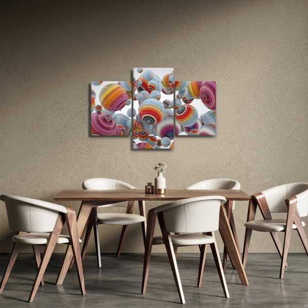 Festett gömbök képe (90x60 cm)