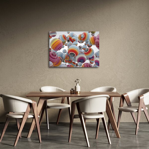 Festett gömbök képe (70x50 cm)