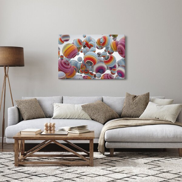 Festett gömbök képe (90x60 cm)