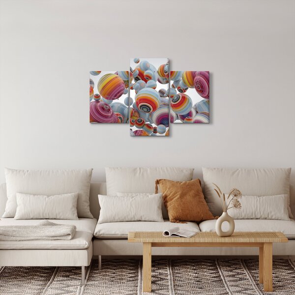Festett gömbök képe (90x60 cm)